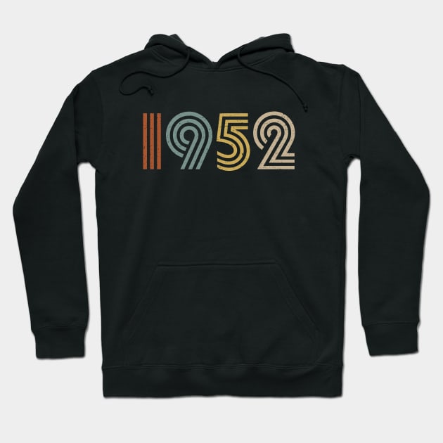 1952 Birth Year Retro Style Hoodie by Elsie Bee Designs